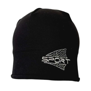 čepice černá SPORT.../ vel. 48-50, 50-52, 52-54, 54-56